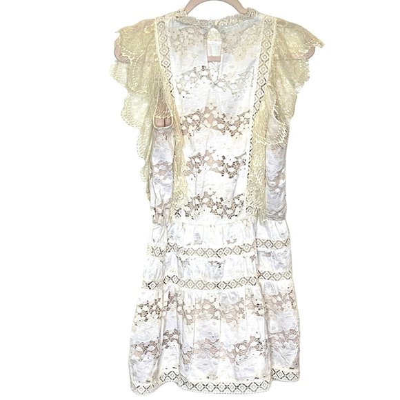 selkie ivory puff dress Selkie Women's Strapless Silk Gauze Mini Puff Dress, Ivory Size 6X main image 0